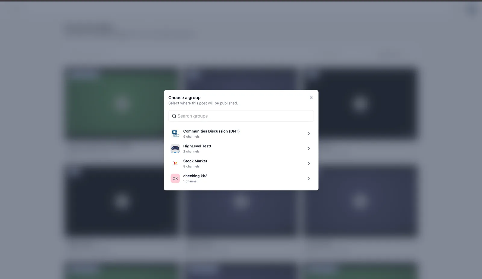 Selezione della Community