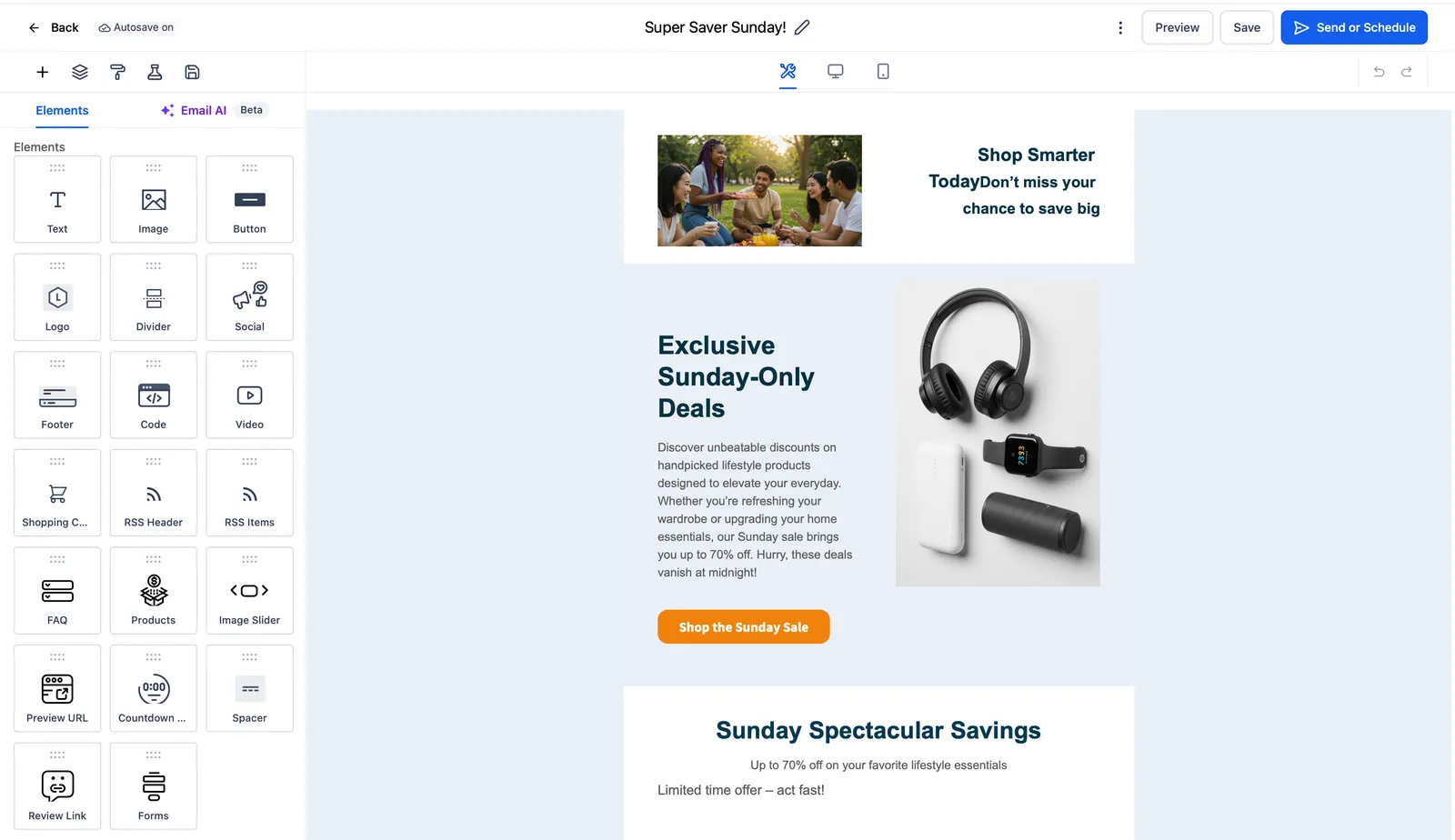 Dashboard risultati campagna email
