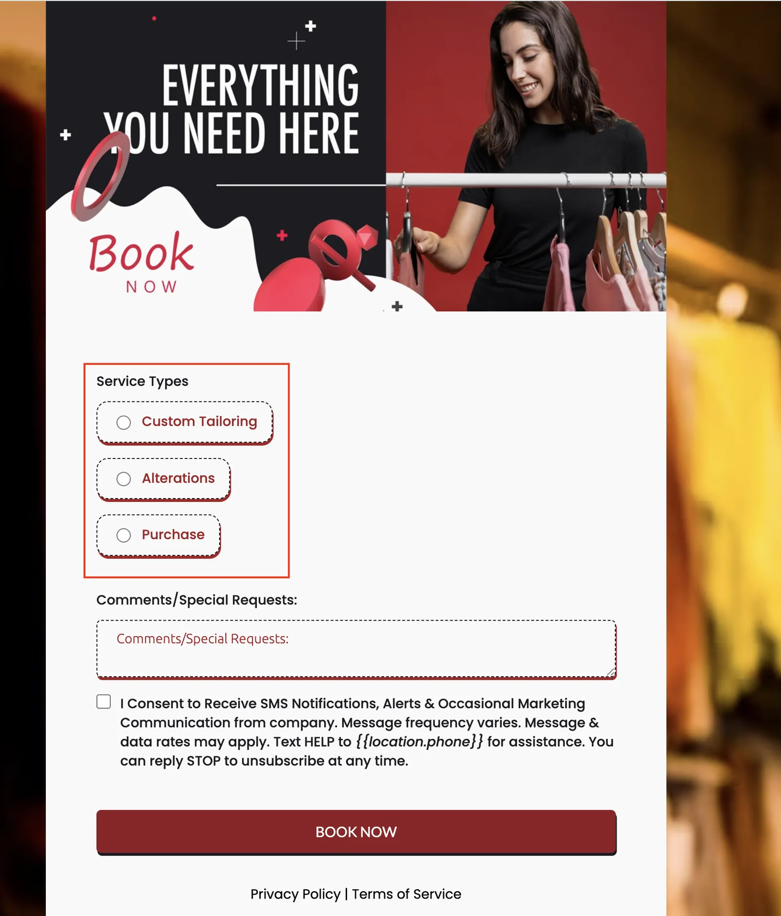 Esempio di Stile Bubble per radio e checkbox