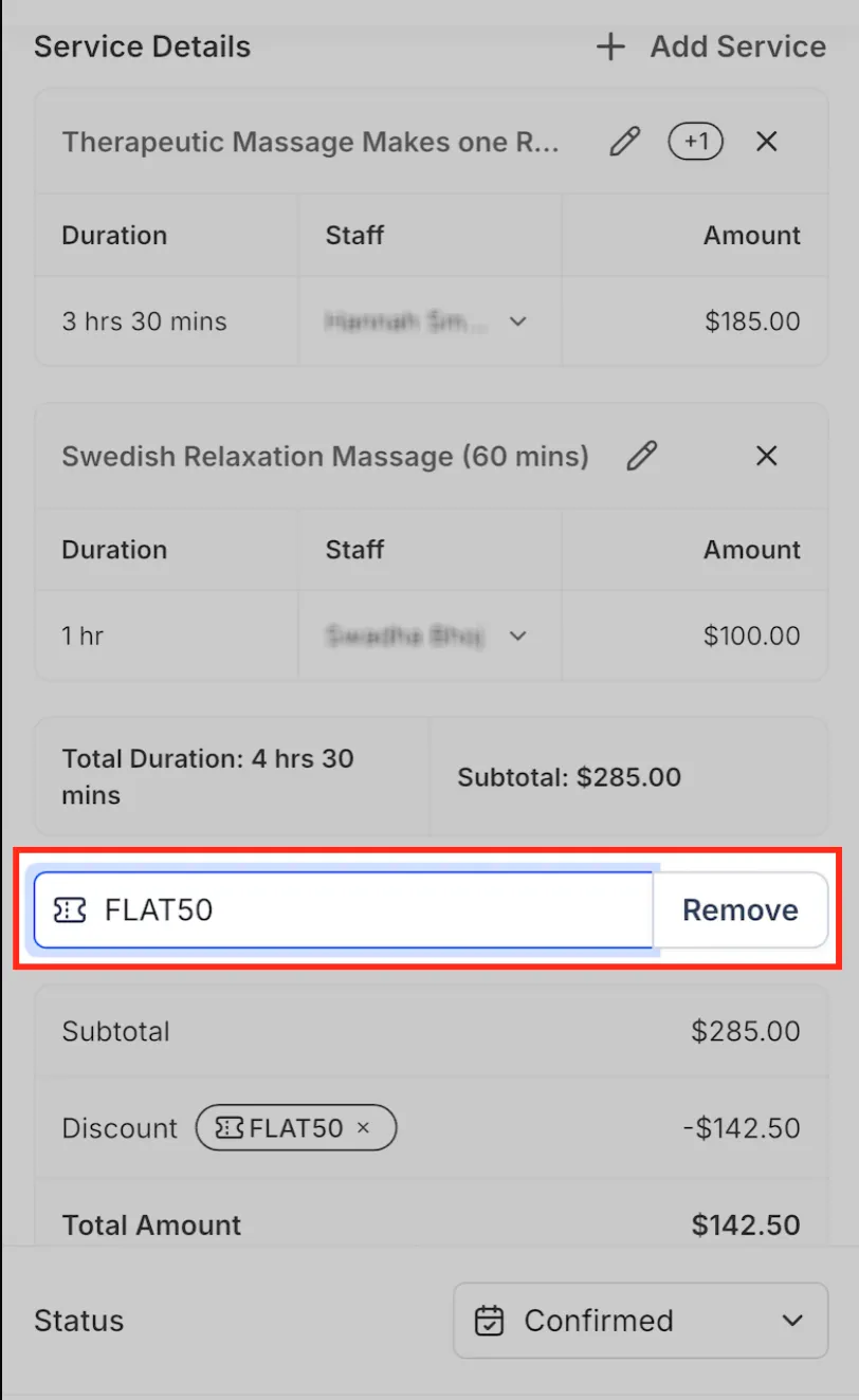 Schermata applicazione coupon