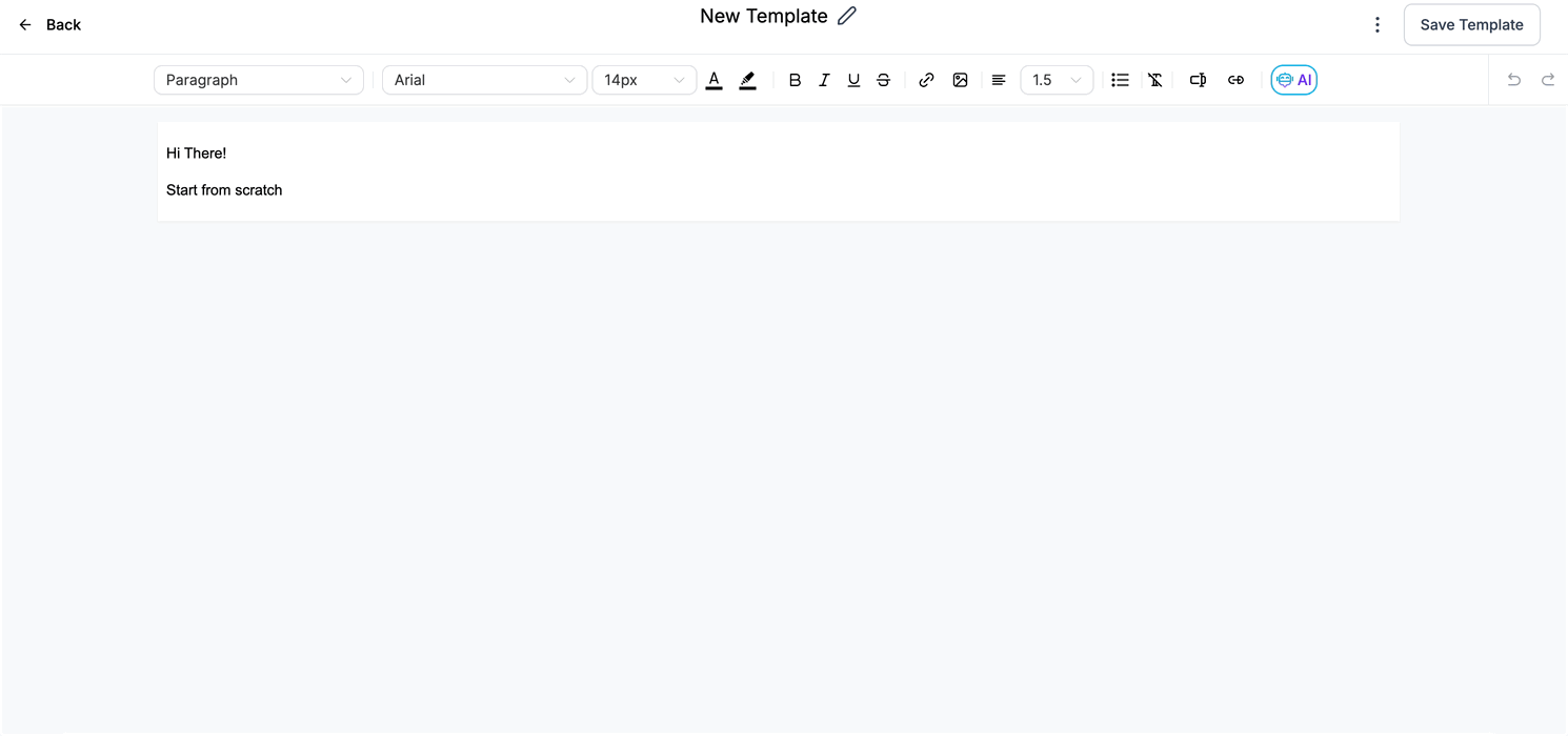 Selezione del font e apertura del selettore font