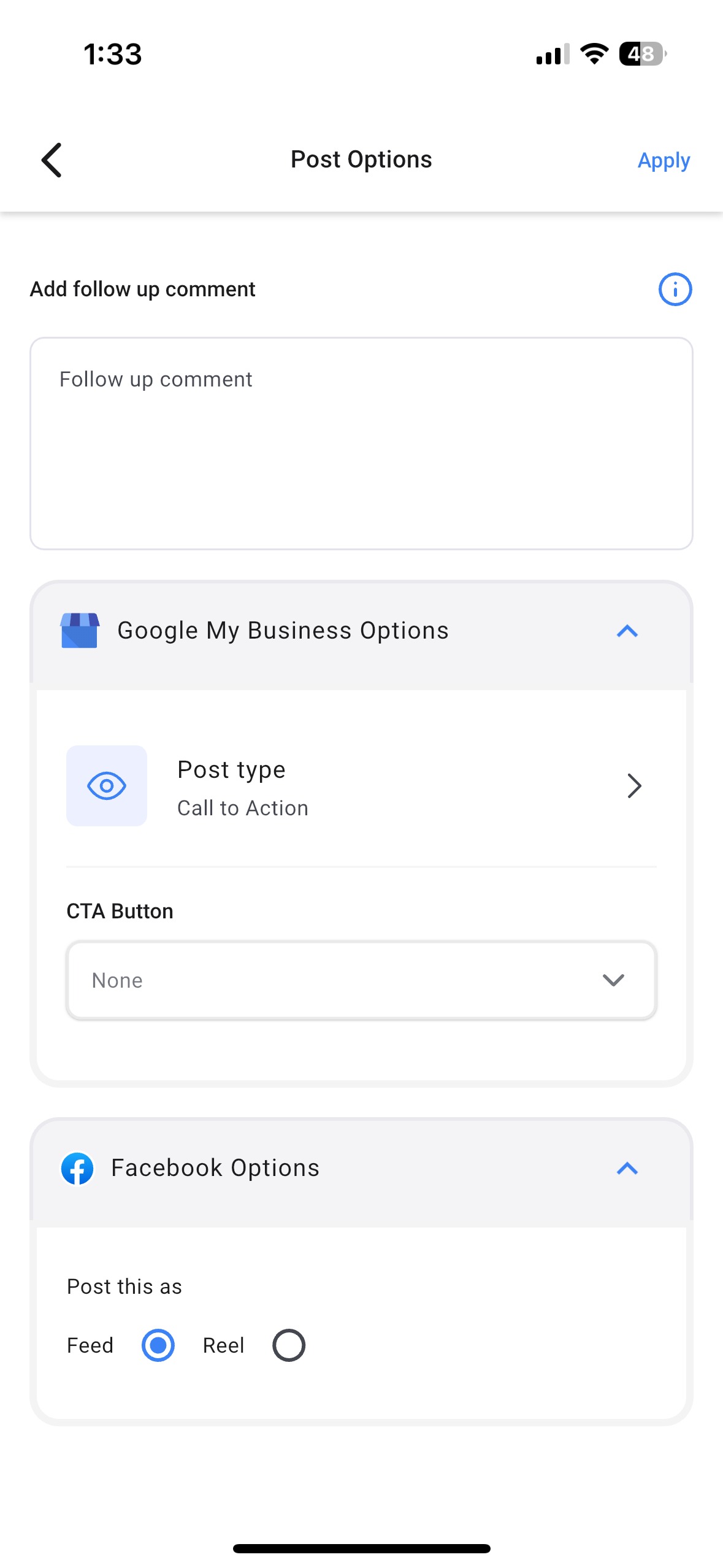 crea - personalizza post