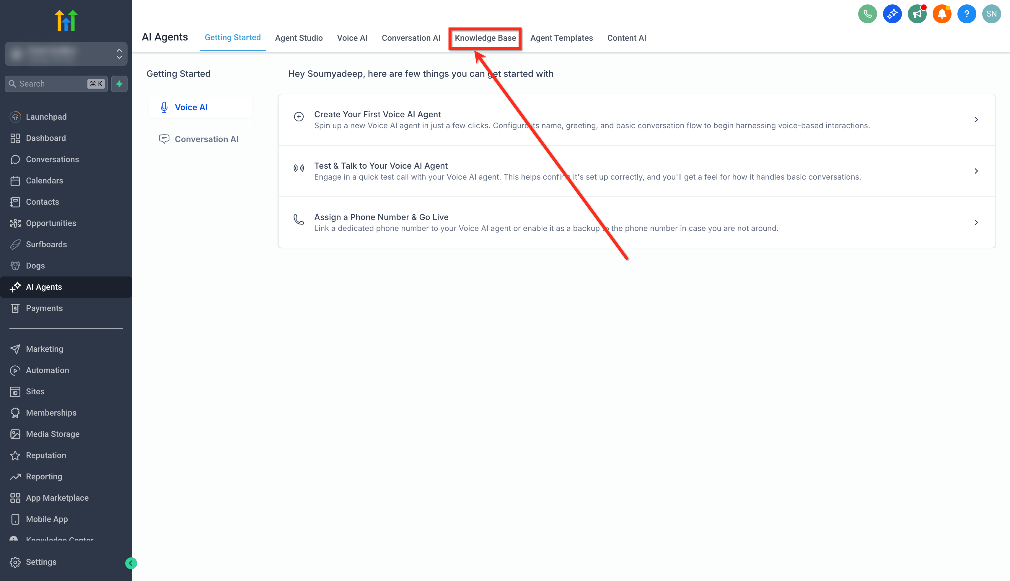Scheda Knowledge Base