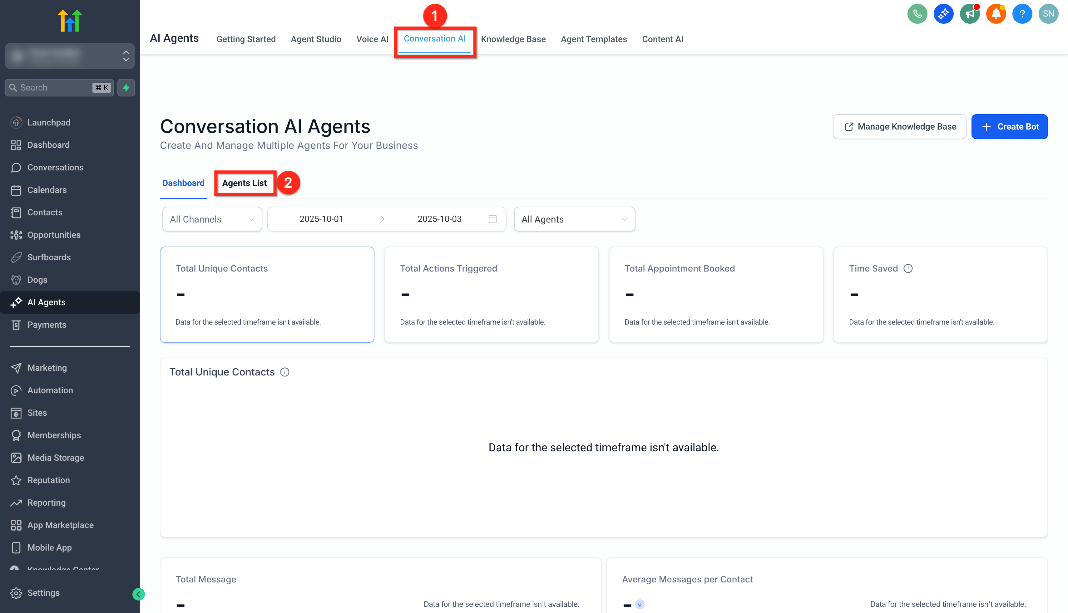 Scheda Lista agenti