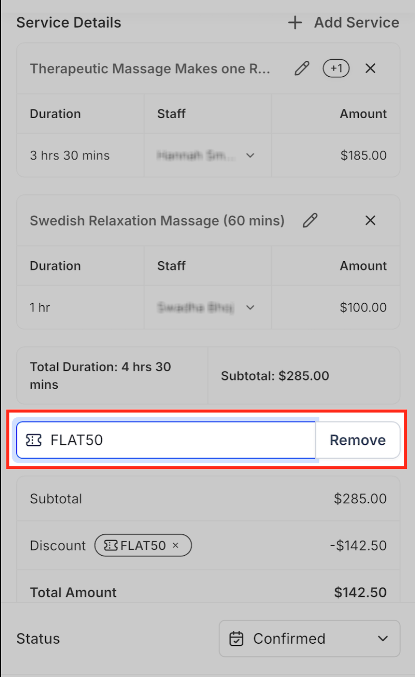 Schermata applicazione coupon
