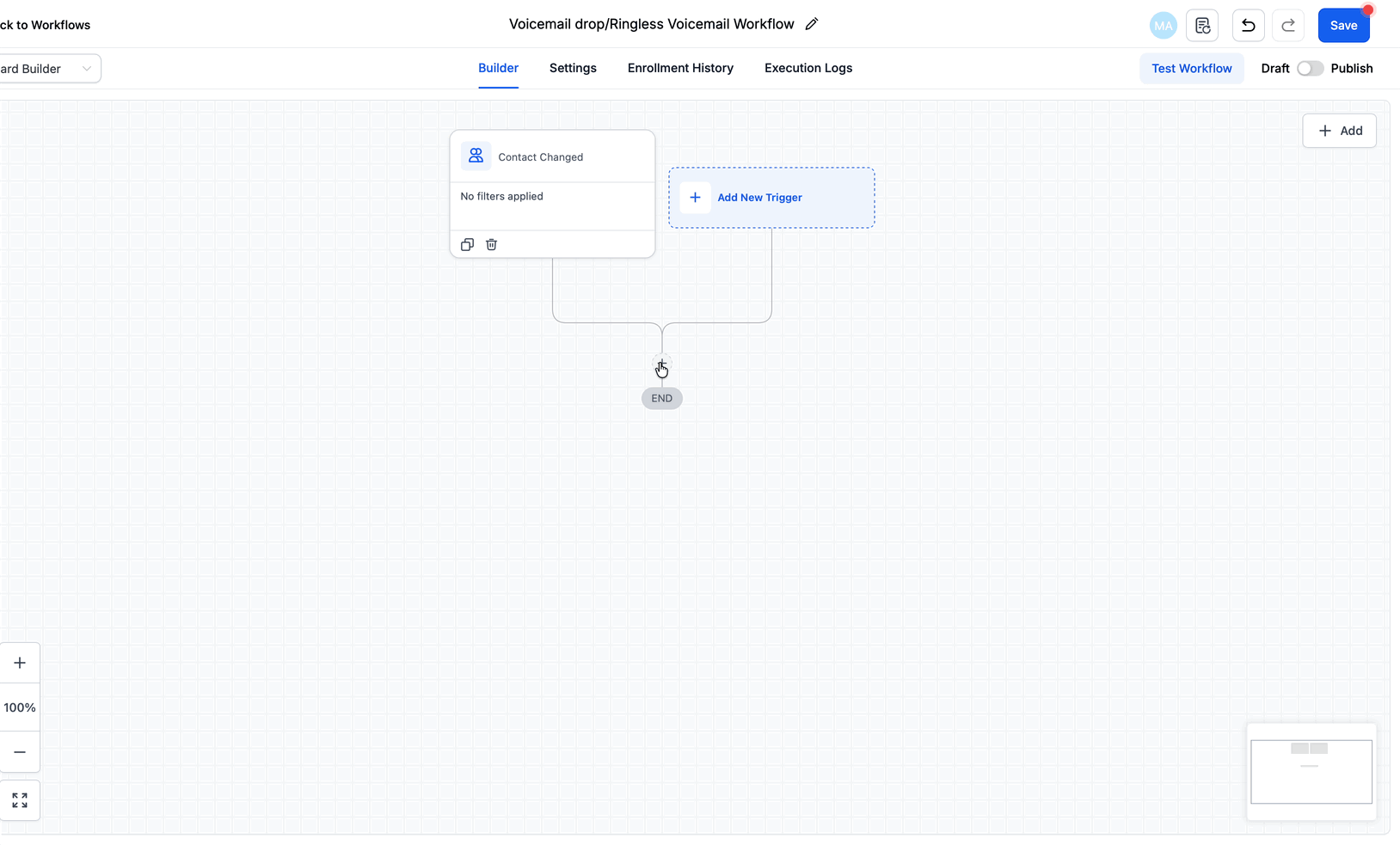 Assegnazione del contatto a un utente nel Workflow
