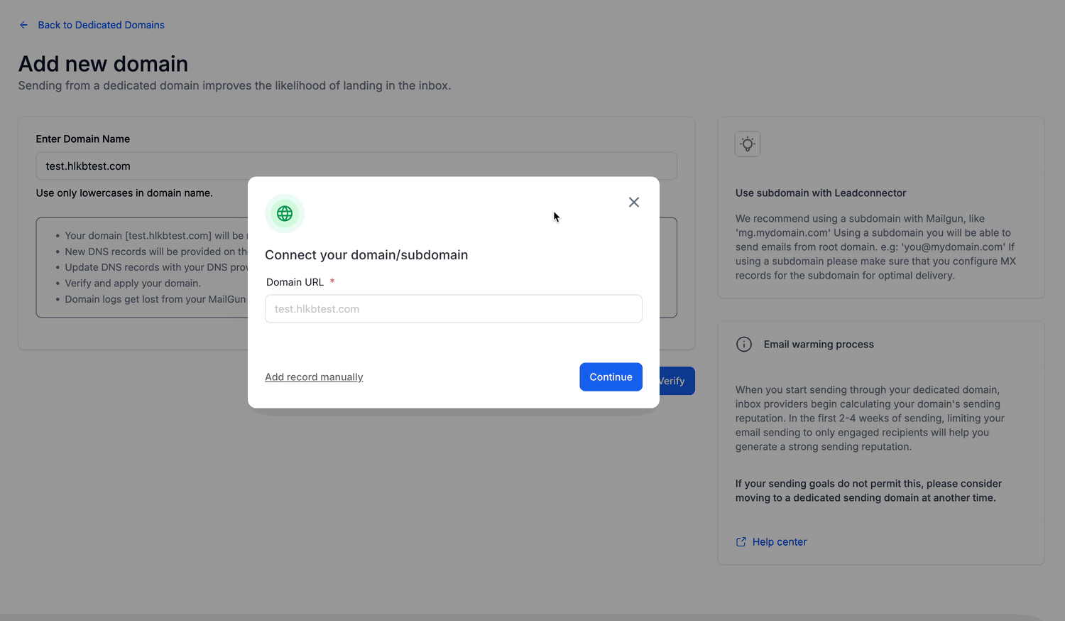 Flusso verifica DNS